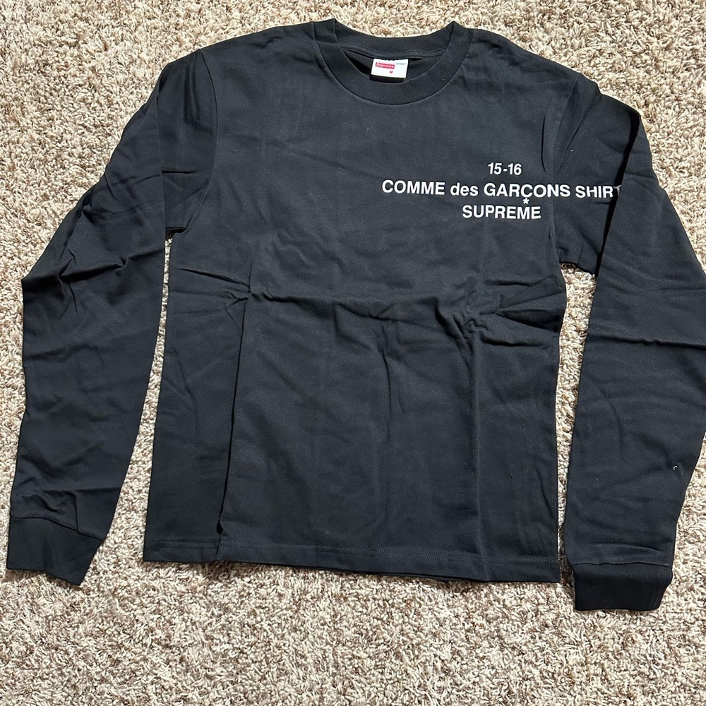 Supreme Comme Des Garçons Long Sleeve Black